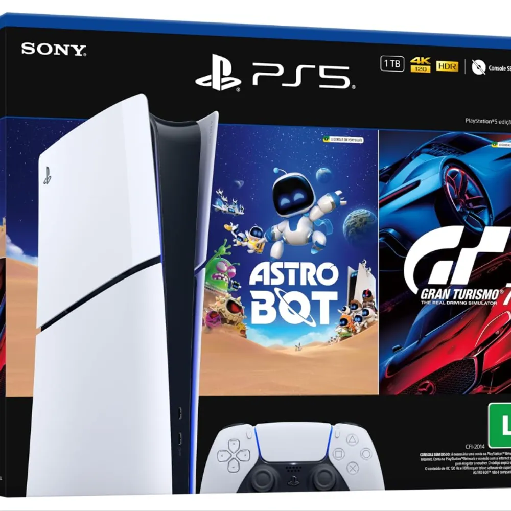 PlayStation®5 Slim Digital -Pacote ASTRO BOT e Gran Turismo 7