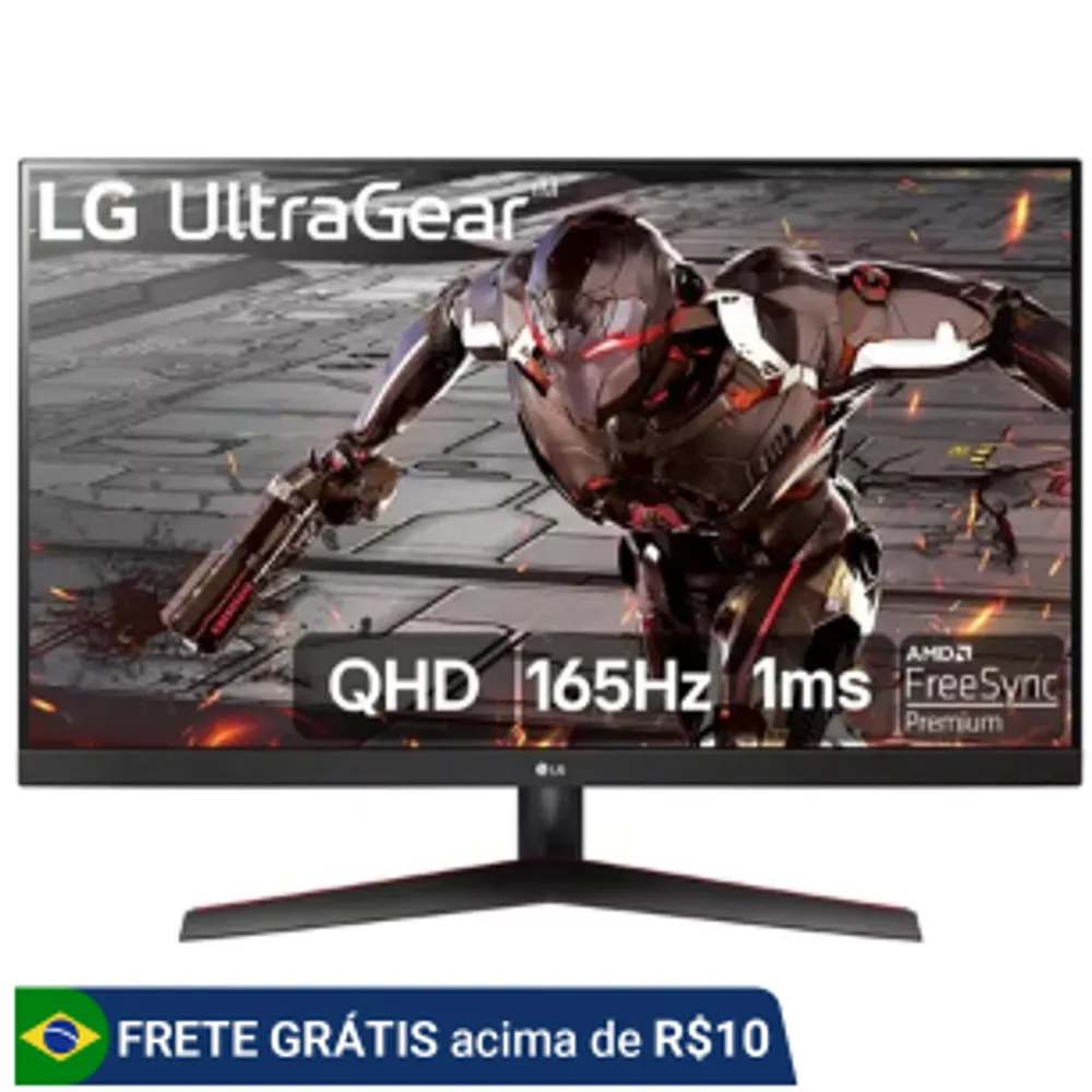 Monitor Gamer LG 32” QHD 1ms 165Hz -32GN600
