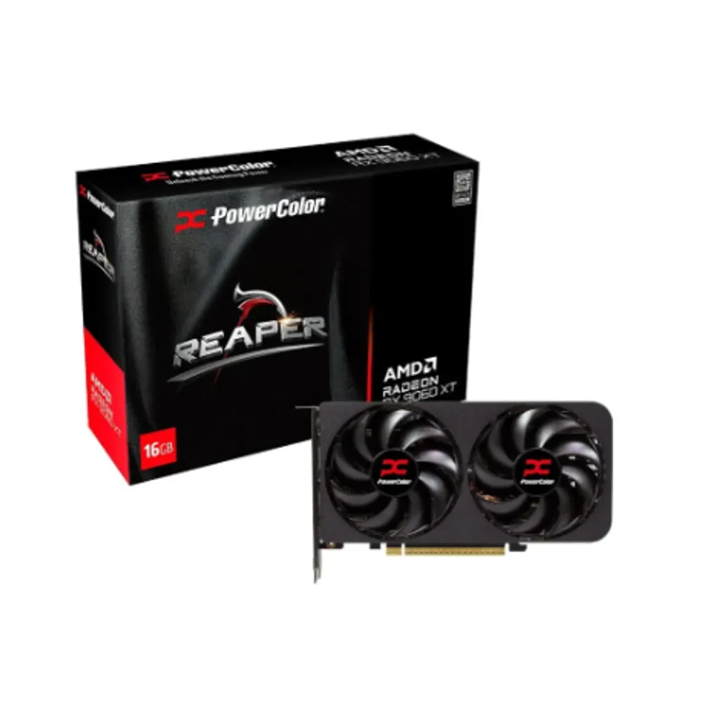 Placa de Vídeo PowerColor RX 9060 XT Reaper AMD Radeon, 16GB, GDDR6, 128bits, OpenGL 4.6, RDNA 4 - RX9060XT 16G-A