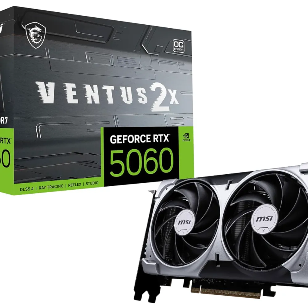 MSI GeForce RTX 5060 Ventus 2X OC (8GB GDDR7/PCI Express 5.0/2535MHz/28000MHz)
