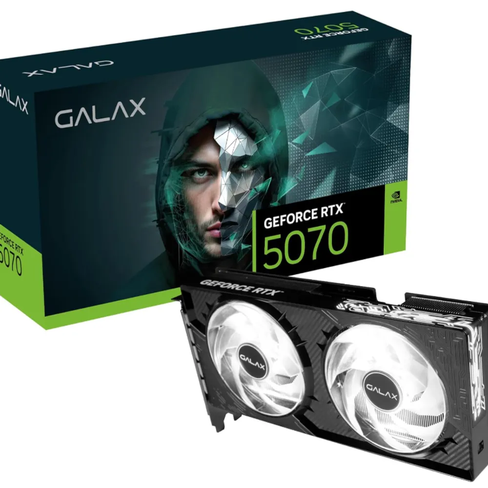Placa de Video GALAX GeForce RTX 5070 2X 1-CLICK OC 12GB GDDR7 192BITS - 57NON7MDBROC