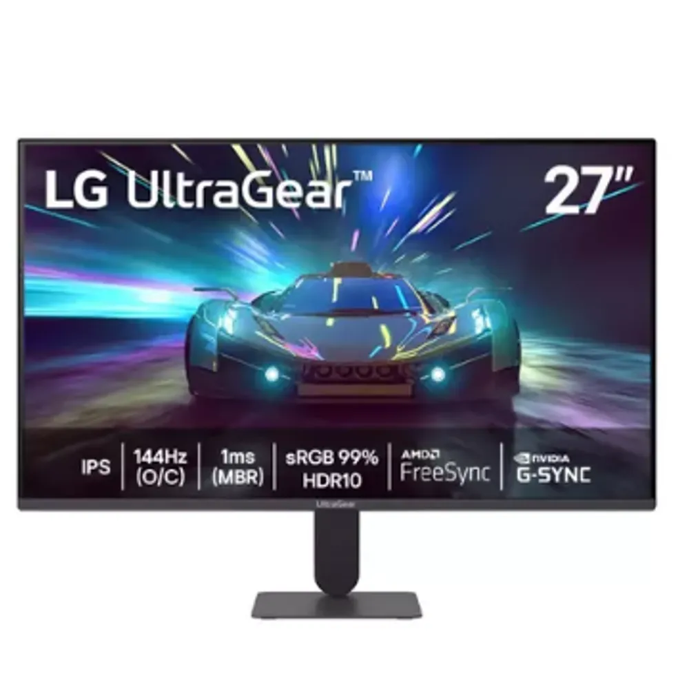 Monitor Gamer UltraGear™ 27" LG Full HD, 144Hz, 1ms com 15000:1 de Contraste - 27G411A-B