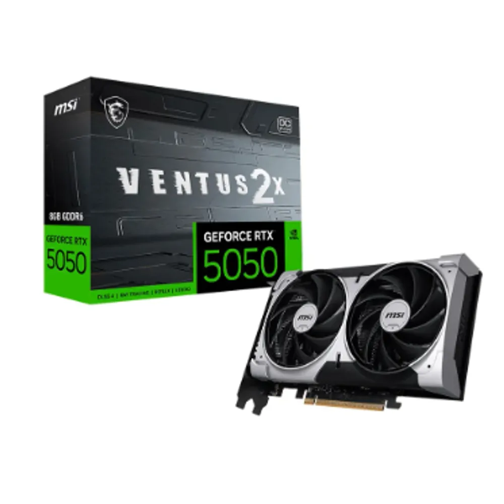 Placa De Vídeo Nvidia Geforce Msi Rtx5050 8gb Ventus 2x Oc