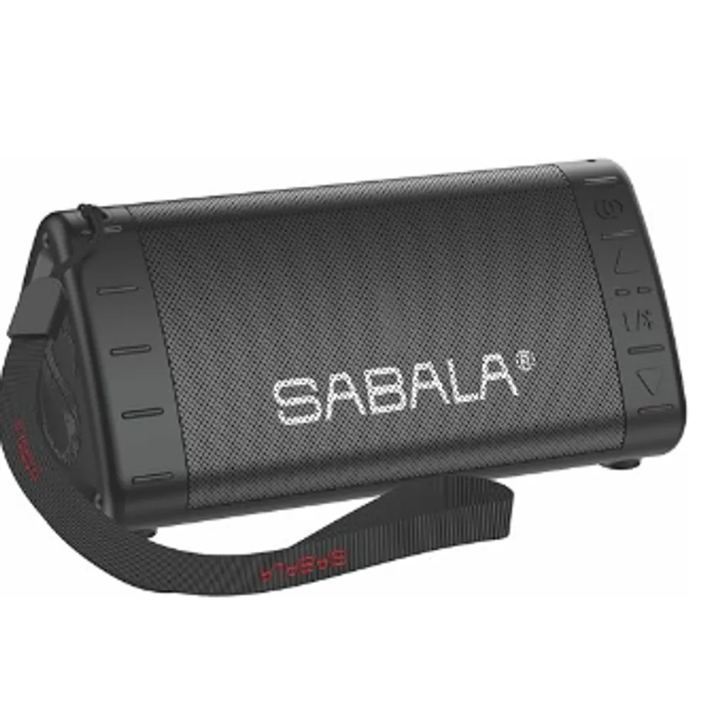 Caixa de Som Bluetooth SABALA DR-901,2200mAh Bluetooth 5.1, IPX5 TWS, de reprodução para atividades ao ar livre, praias e presentes (preto)