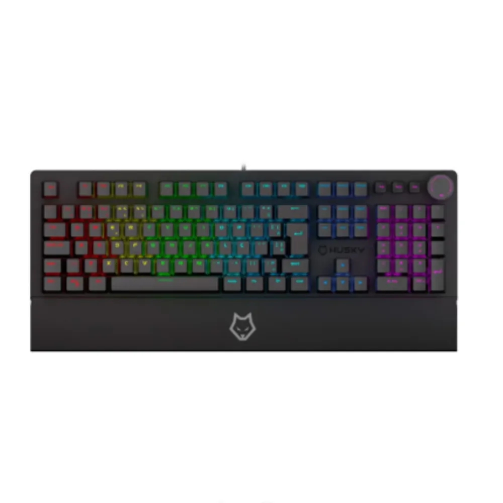 Teclado Mecânico Gamer Husky Anchorage Full Size, RGB, Switch Gateron EF Brown, ABNT2, Preto - HTG200PTMA