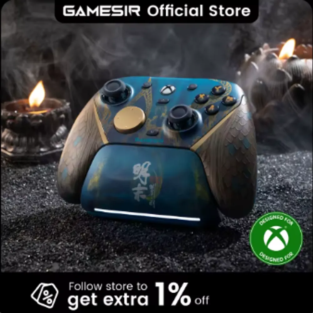 GameSir G7 Pro Wuchang Wireless Xbox Controller with Smart Charging Dock, TMR Joytick, Hall Effect Trigger, Swappable Faceplate (BR)