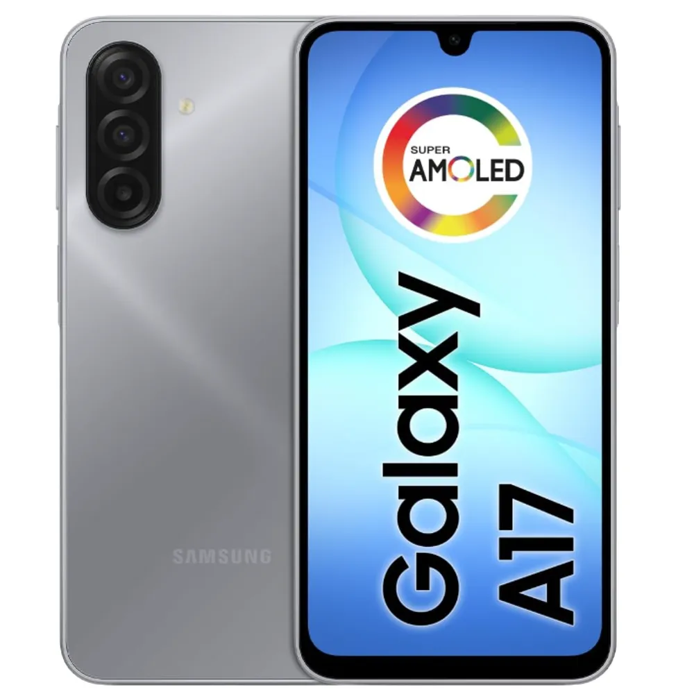 Celular Samsung Galaxy A17, 256GB, 8GB, 50MP Tela 6.7", IP54 - Cinza