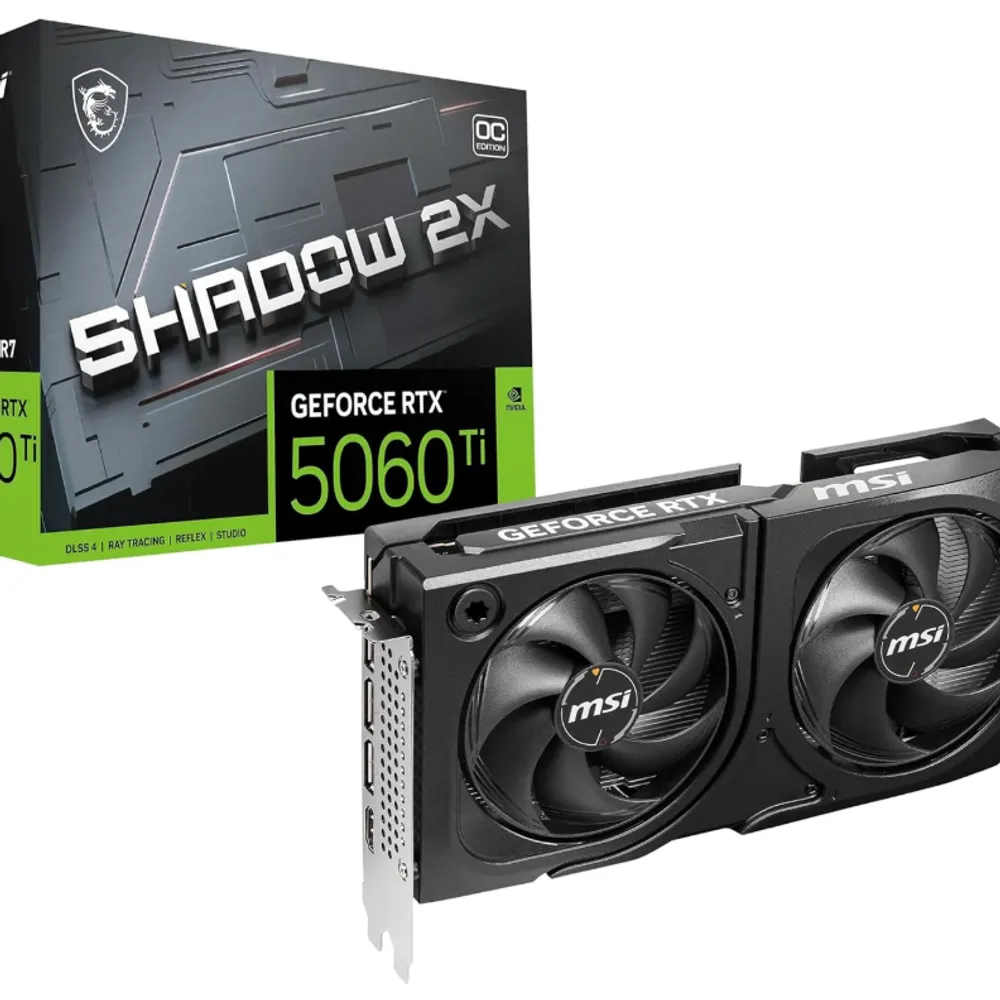 Placa de Vídeo MSI RTX5060TI 8GB GDDR7 | NV, 128BITS, VENTUS 2X OC PLUS, 912-V536-023 Marca: MSI