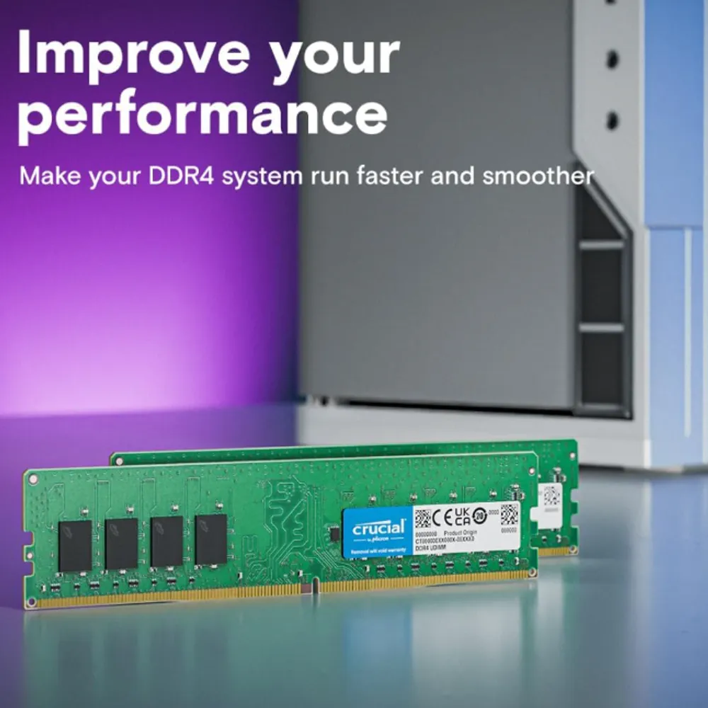 Crucial, Memória Desktop 16GB DDR4 3200 Mhz - CT16G4DFRA32A