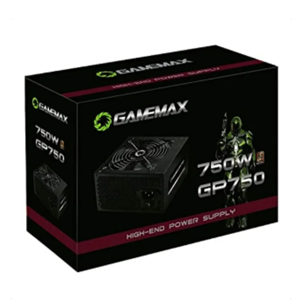 Fonte De Alimentacao 750w Gp750 80 Plus Bronze Gamemax Cor Preto