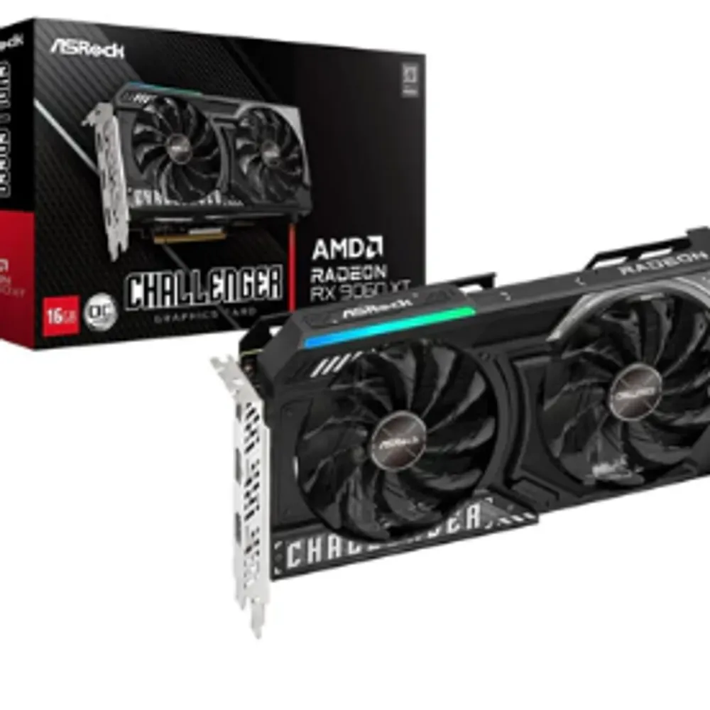 Placa de Vídeo ASRock Radeon RX 9060 XT Challenger OC 16GB GDDR6 128-Bit