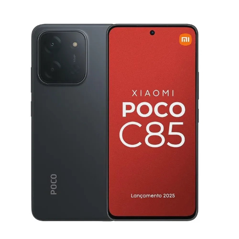Smartphone Xiaomi Poco C85 NFC Preto 8GB RAM 256GB ROM