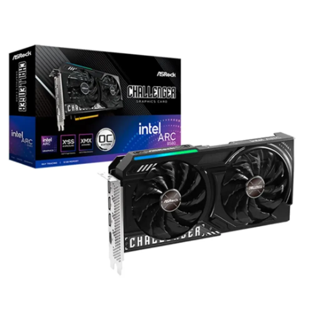 Placa de Vídeo ASRock Intel Arc B580 Challenger 12G OC, 12GB, GDDR6, 2740MHz - 90-GA5LZZ-00UANF