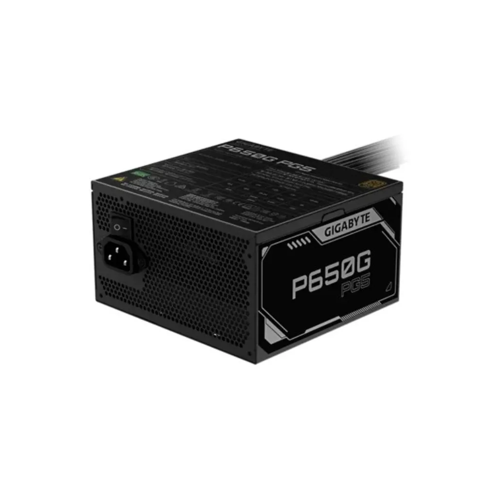 Fonte Gigabyte P650G PG5, 650W, 80 PLUS Gold, PFC Ativo, Preto - 28200-P65G5-1CBRR