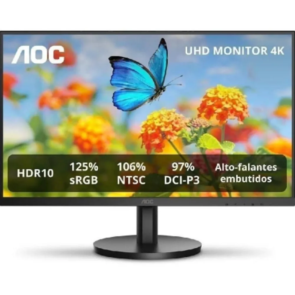 Monitor 27 4K U27B3A/57 HDR10 Alto falantes Integrados Bivolt AOC