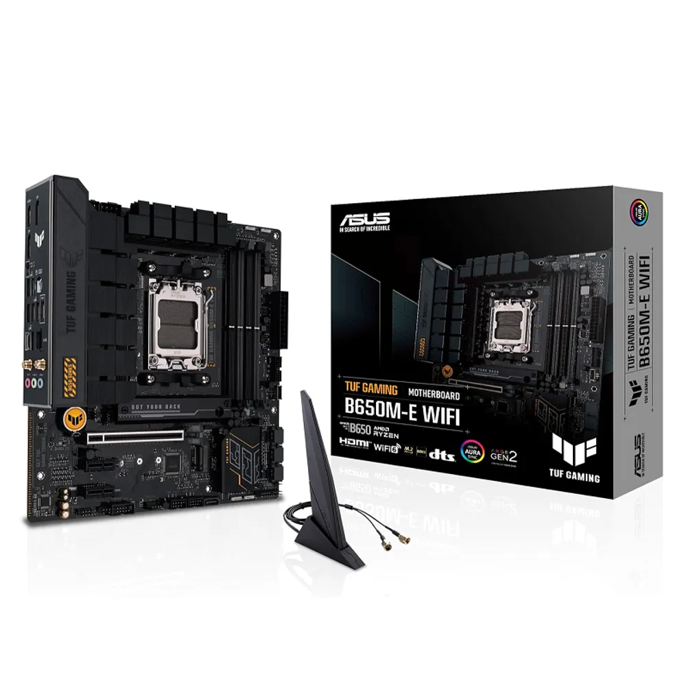 Placa Mãe Asus TUF Gaming B650M-E WIFI, Chipset B650, AMD AM5, mATX, DDR5, 90MB1FV0-M0EAY0