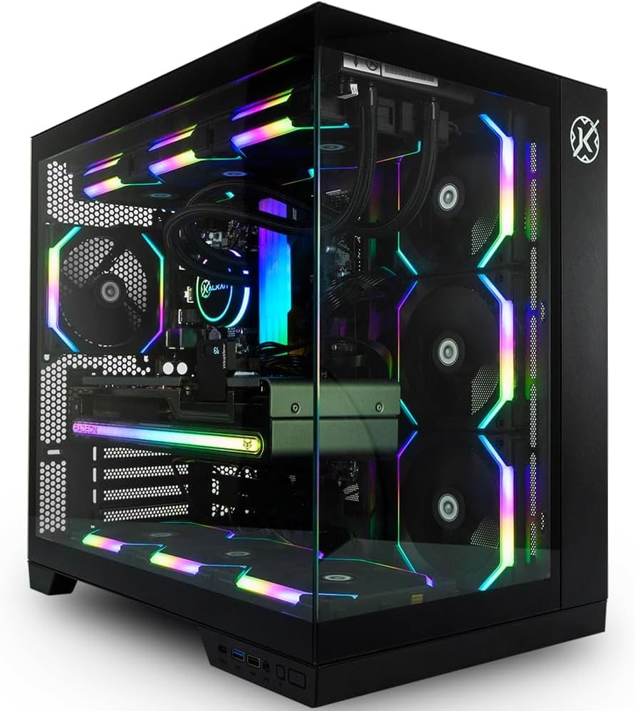 Gabinete Gamer Kalkan Asgard, Preto, Aquário