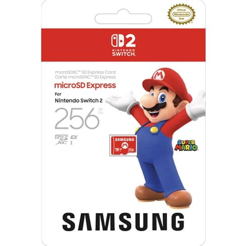 Cartão microSD Express Samsung 256GB para Nintendo Switch 2