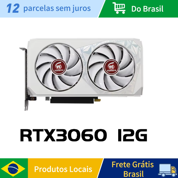 RTX 3060 12GB VEINEDA (estoque no Brasil)