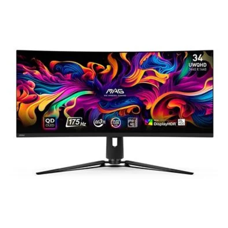 Monitor Gamer MSI MAG OLED QUANTUM DOT, 34", QHD, 175Hz, 0.3ms, 341CQP