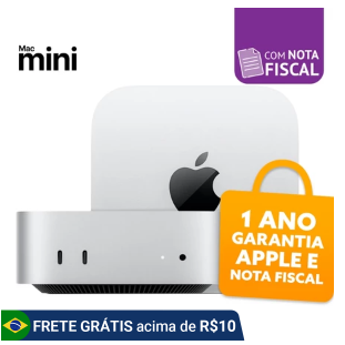 Mac Mini M4 Apple 16GB 256GB SSD Novo Original Lacrado com Nota Fiscal